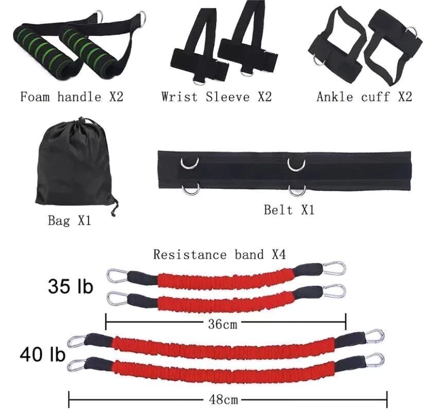 Full Body Workout Kit: Versatile Resistance Bands & Bounce Trainer
