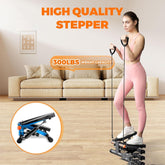 Compact Mini Step Machine with Pull Rope - Perfect for Home Workout