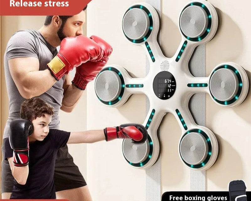 Smart Music Boxing Machine: Wall-Mounted Target for Fun Fitness & Stress Relief
