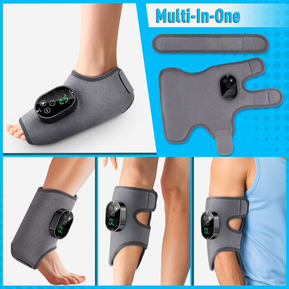 Hot Compress Vibration Foot Massager – Electric Heating Therapy Wrap for Pain Relief, Relaxation & Improved Blood Circulation