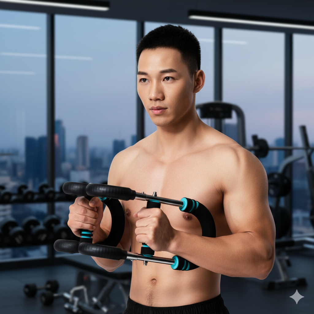 Multi-Functional Arm Strengthener - Adjustable U-Shaped Chest & Shoulder Expander