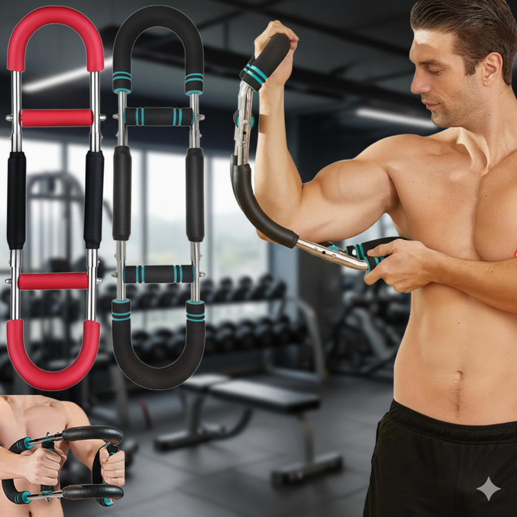 Multi-Functional Arm Strengthener - Adjustable U-Shaped Chest & Shoulder Expander