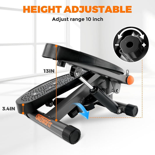 Compact Mini Step Machine with Pull Rope - Perfect for Home Workout