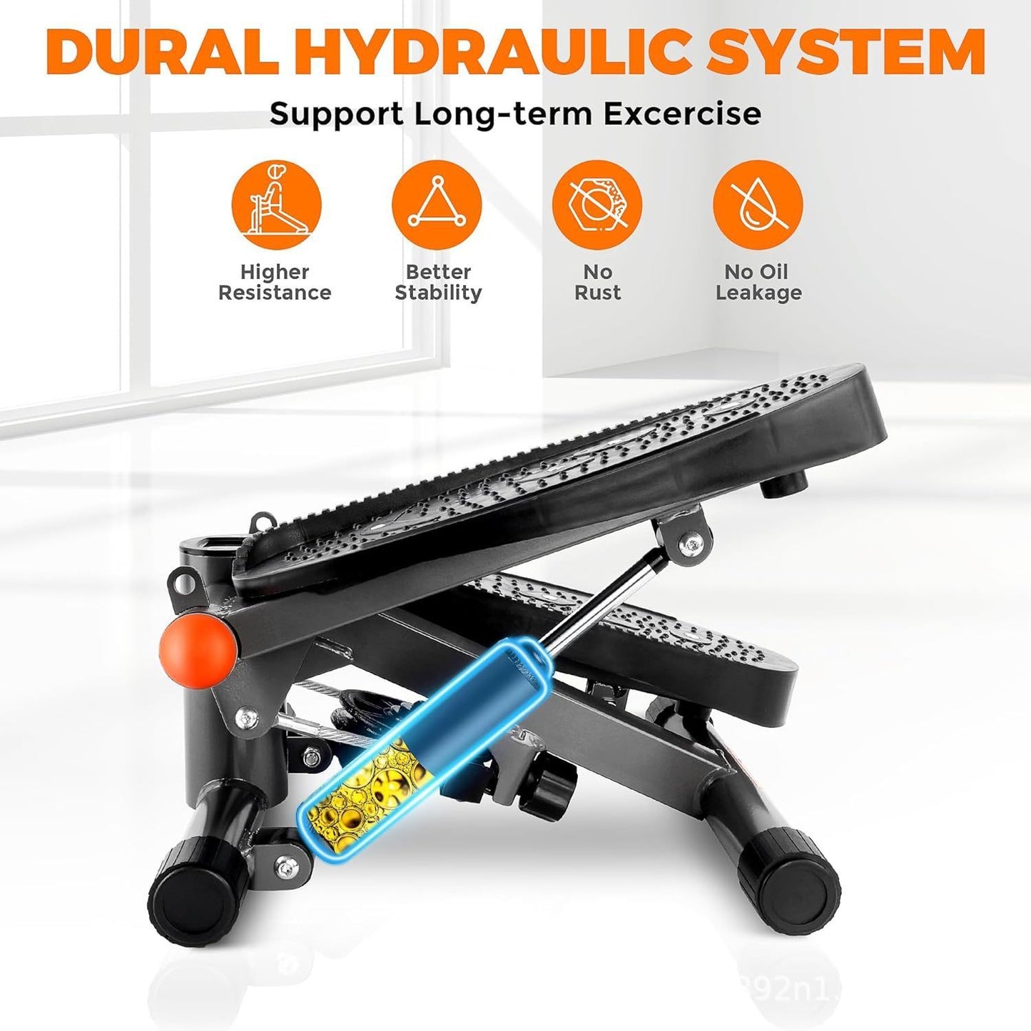 Compact Mini Step Machine with Pull Rope - Perfect for Home Workout