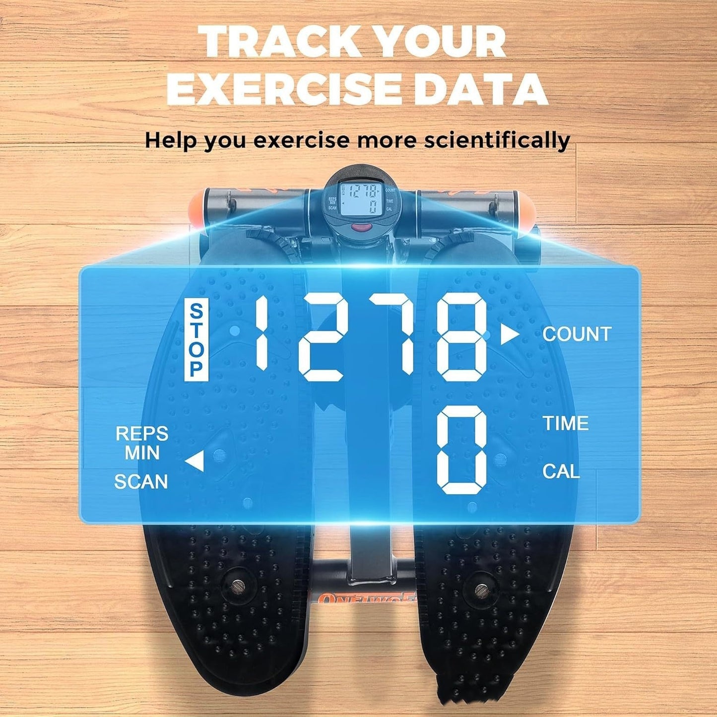 Compact Mini Step Machine with Pull Rope - Perfect for Home Workout