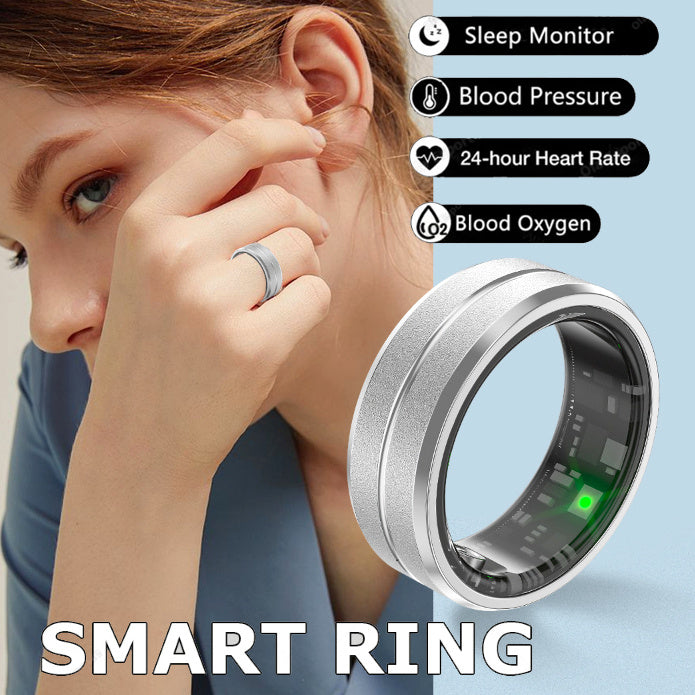 Smart Ring for Men & Women – Waterproof, Tracks Sleep, Heart Rate & Oxygen