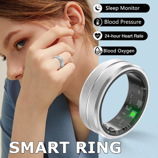 Smart Ring for Men & Women – Waterproof, Tracks Sleep, Heart Rate & Oxygen